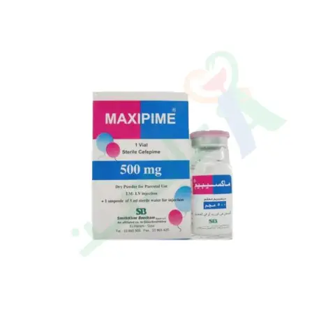 ماكسيبيم 500 مجم 1 فيال . MAXIPIME 500  GM 1 VIAL