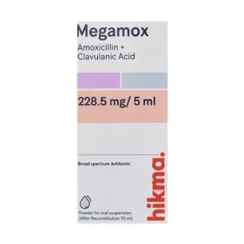 ميجاموكس 228مجم 70 مل شراب . MEGAMOX 228mg SYRUP 70ML