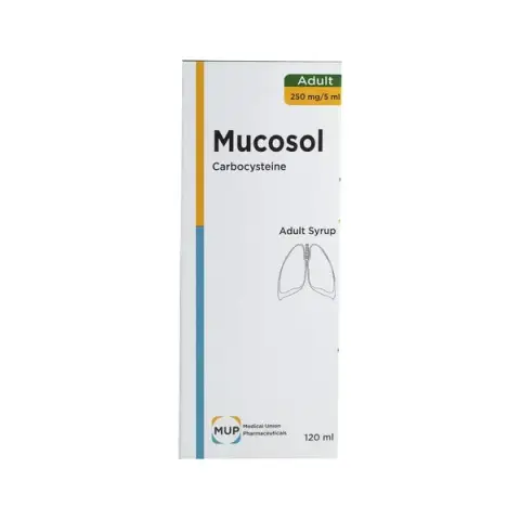 ميوكوسول 120مل شراب للكبار . MUCOSOL AD 120ML SYRUP