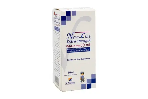 نيوكلاف 642.9مجم معلق 50مل . NEWCLAV 642.9mg SUSP 50 ML