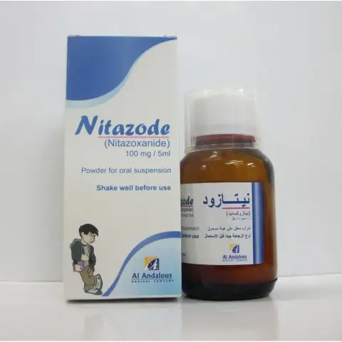 نيتازود 100مج/5 ملل معلق 60 مل . NITAZODE 100mg/5ml SUSP 60 ml