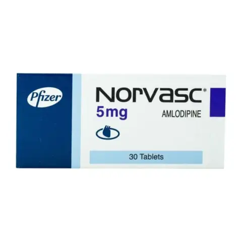 نورفاسك 5 مجم 30قرص . NORVASC 5mg 30/TAB