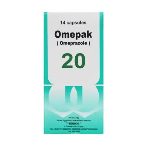اوميباك 20مجم  14 كبسولة . OMEPAK 20mg 14CAP