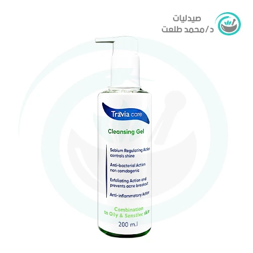 ترافيا كير غسول جل بشره دهنيه 200مل . travia care cleansing gel