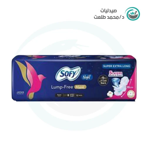 Sofy Maxi Thick Overnight Sanitary Pads (Super Extra Long - 36 cm, 12 Pads)